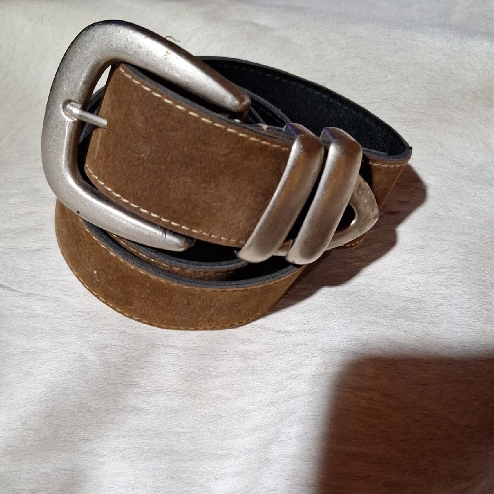 Brown Leather Belt wit